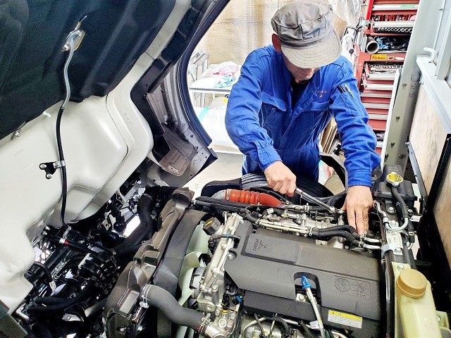 整備する様子